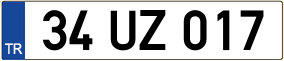 Trailer License Plate